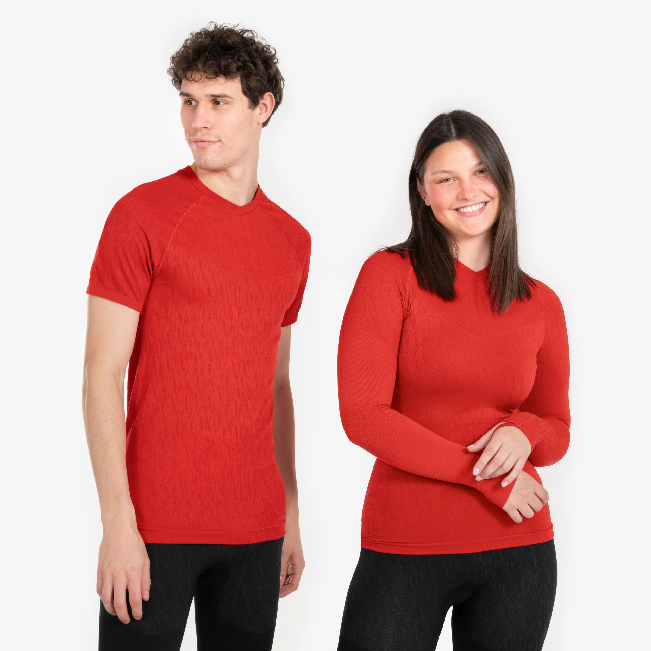 THERMAL UNDERWEAR LONG-SLEEVED TOP ADULT RED KEEPDRY