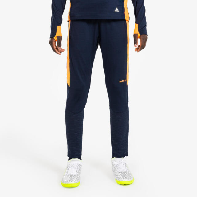Kinder Fußball Trainingshose - CLR orange/marineblau