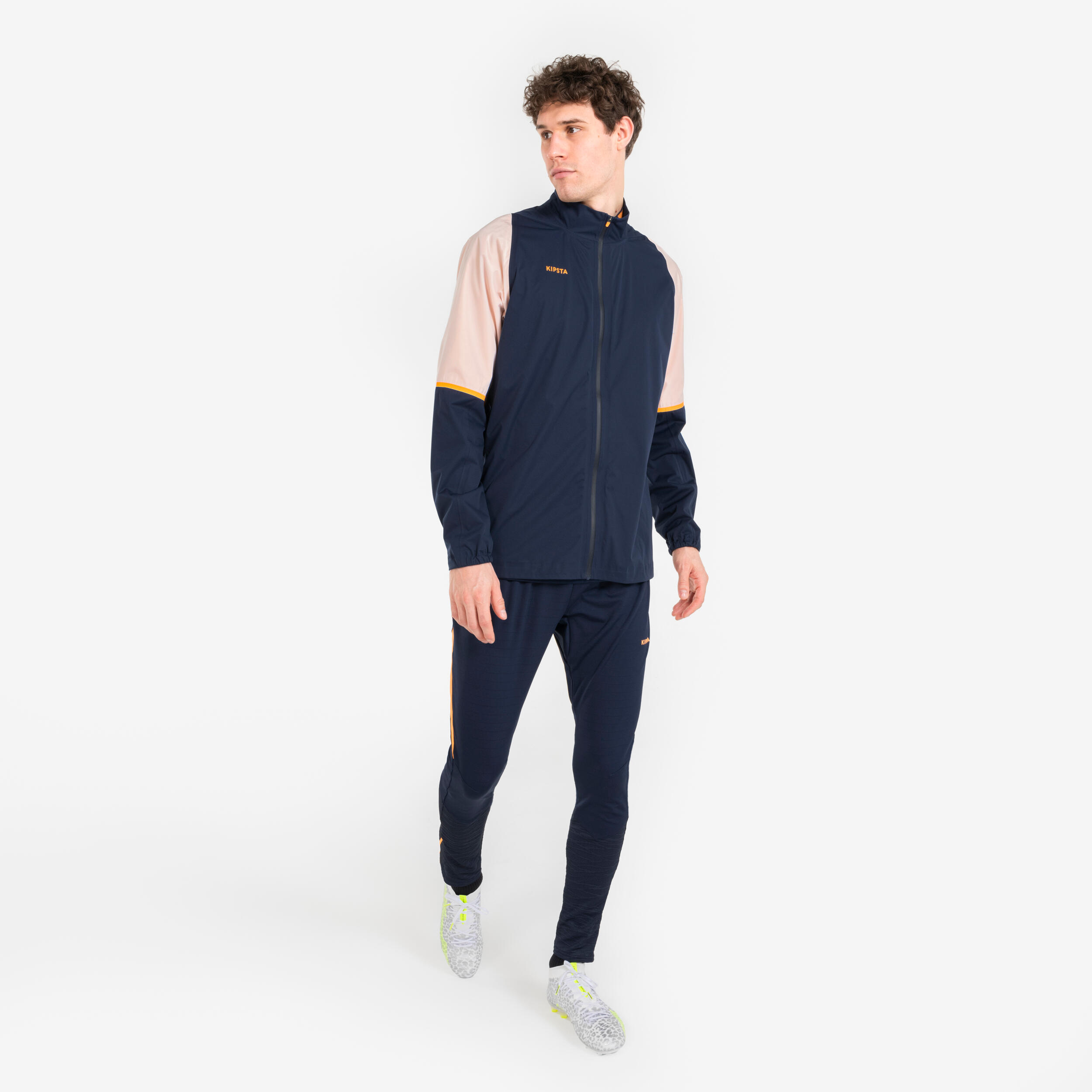 Adult clr raincoat navy and orange