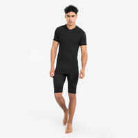 Adult Short-Sleeved Thermal Base Layer Top Keepdry - Black