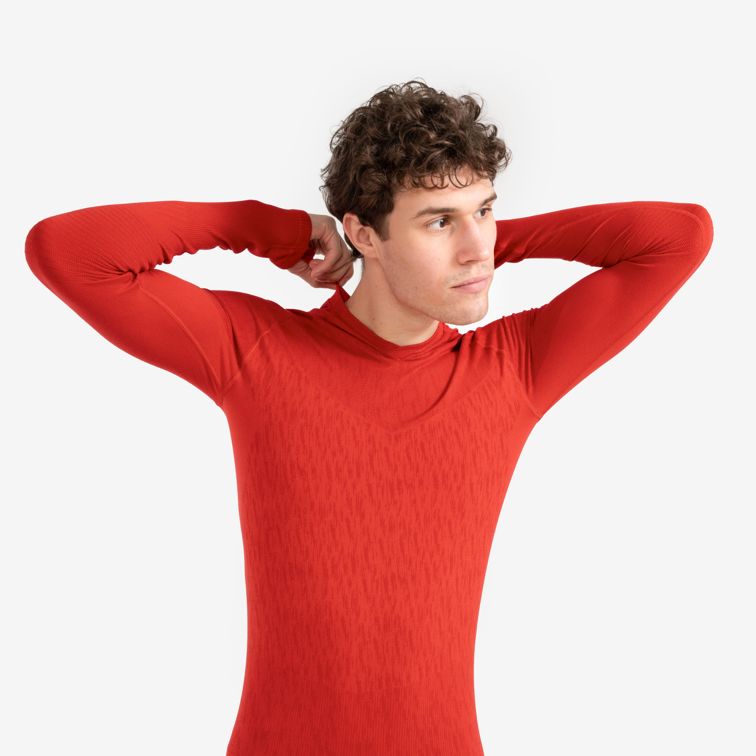 THERMAL UNDERWEAR LONG-SLEEVED TOP ADULT RED KEEPDRY