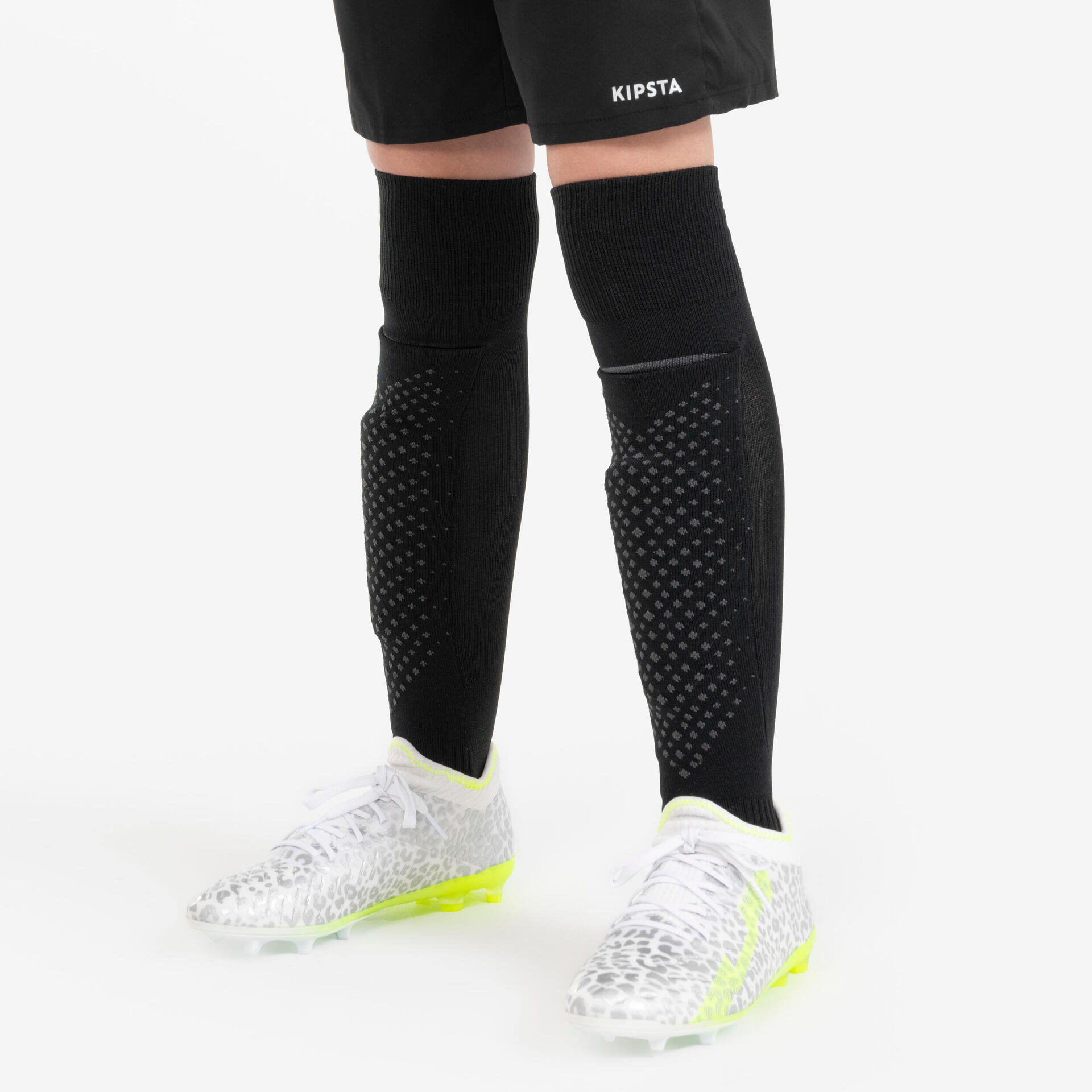 Kids' Football Socks Shin Guards Easy Pocket