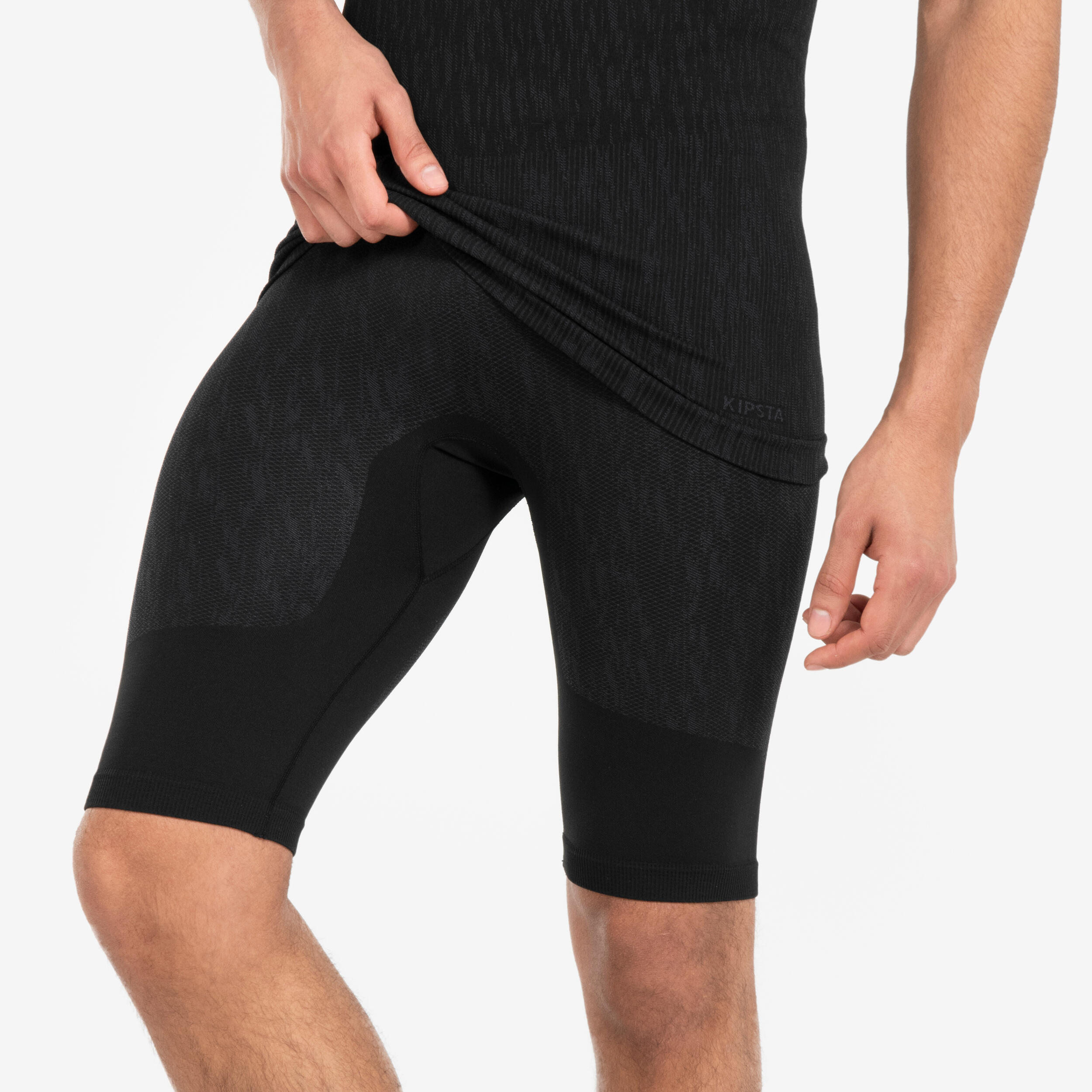 KIPSTA Pantaloncini termici calcio KEEPDRY neri