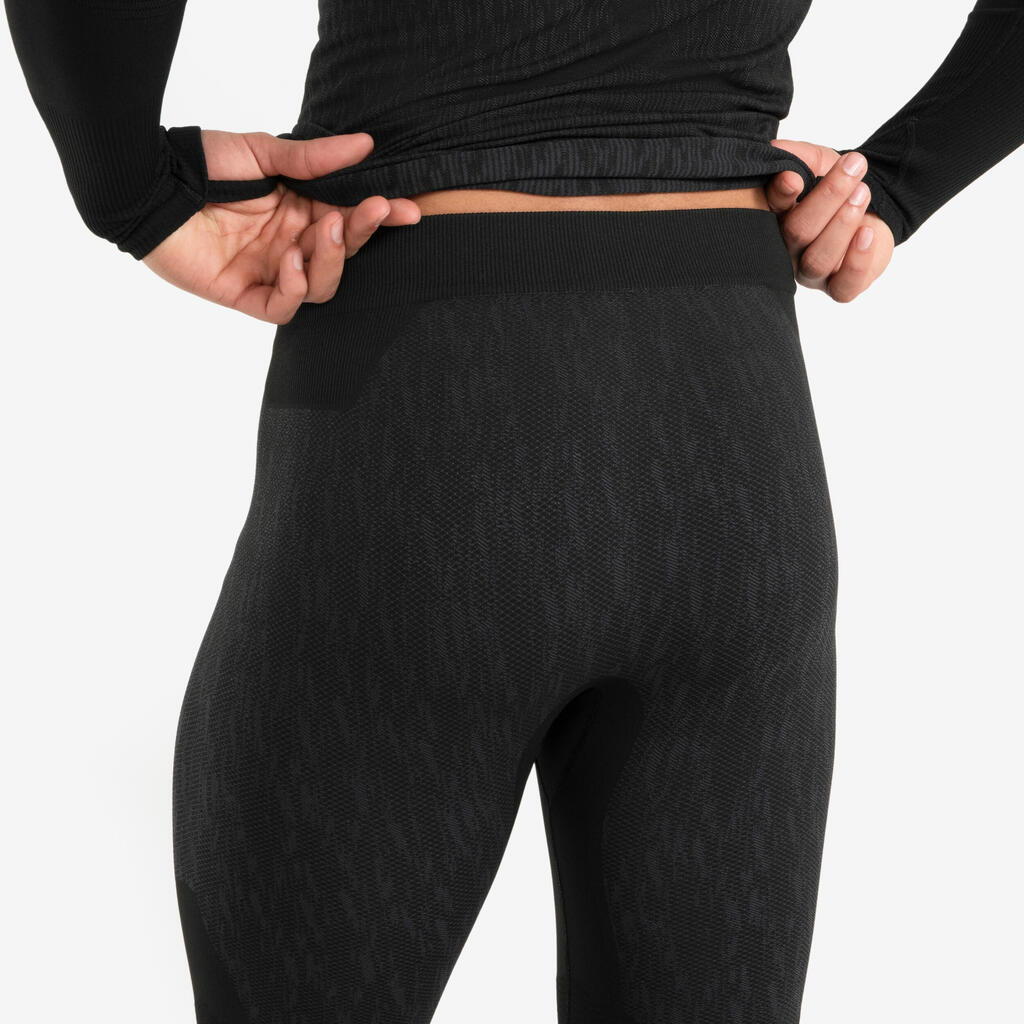 Adult Thermal Base Layer Tights Keepdry - Black