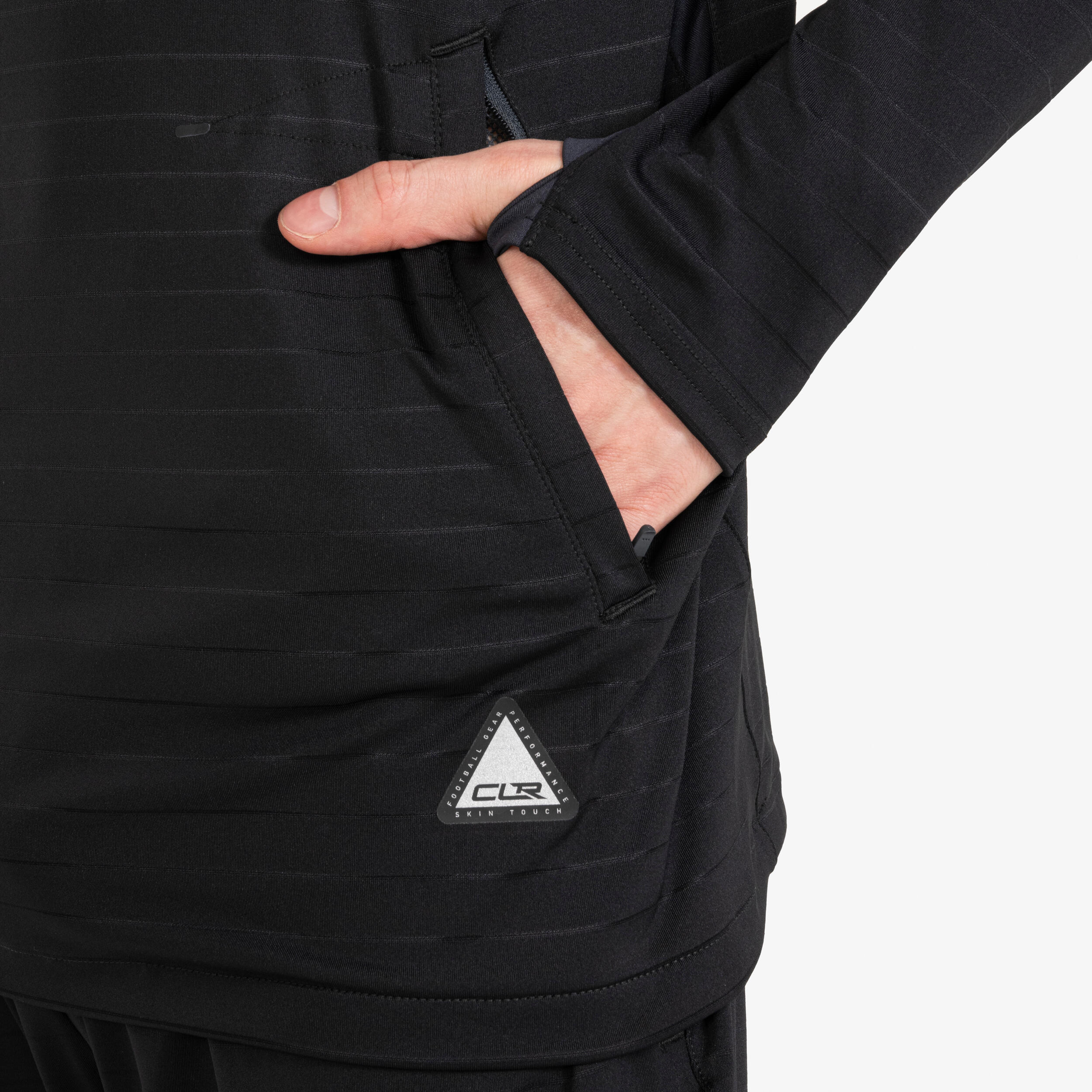 1/2 zip clr adult black