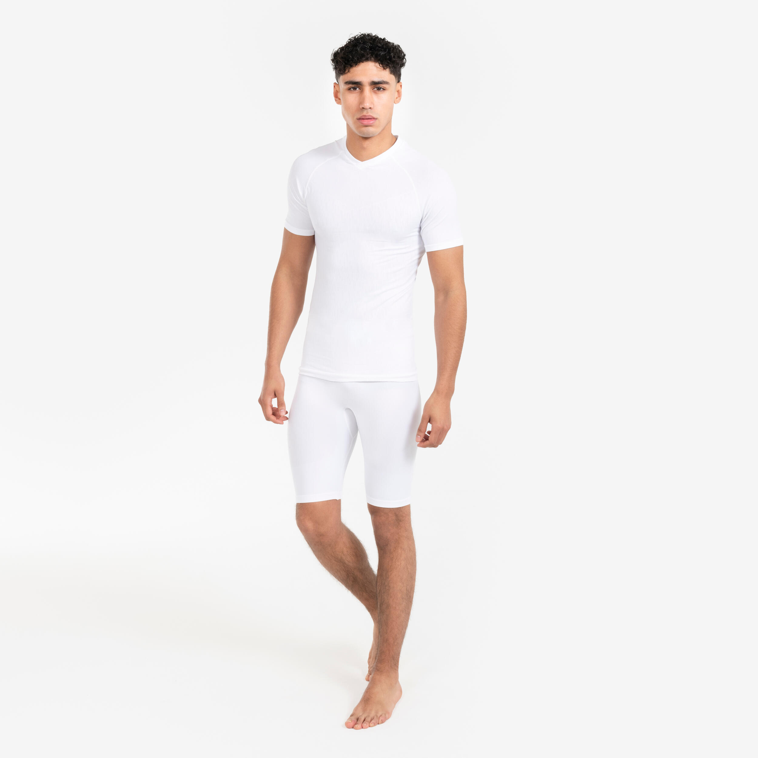 Damen/Herren Fussball Funktionsshorts - Keepdry weiss 6/6