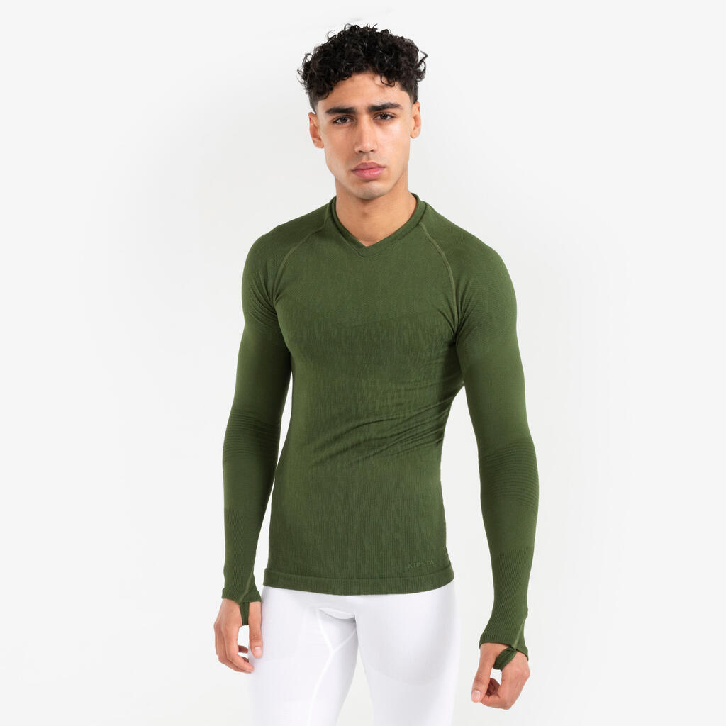 Damen/Herren Funktionsshirt langarm ‒ Keepdry grün