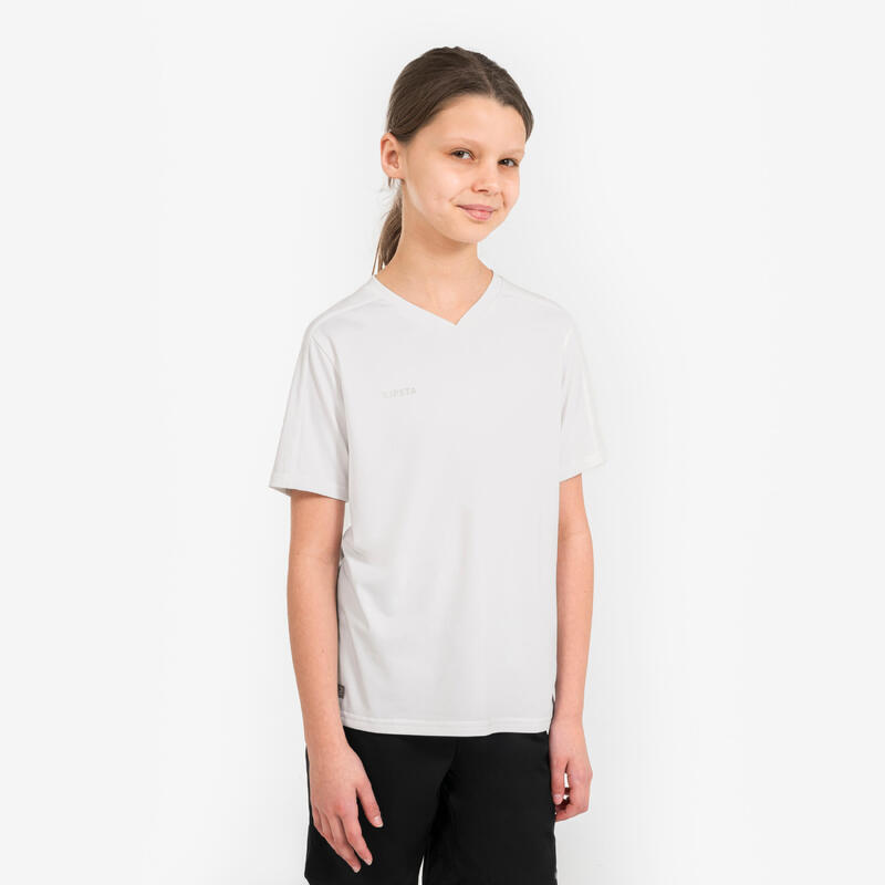Maillot de Football enfant manches courtes ESSENTIEL Blanc
