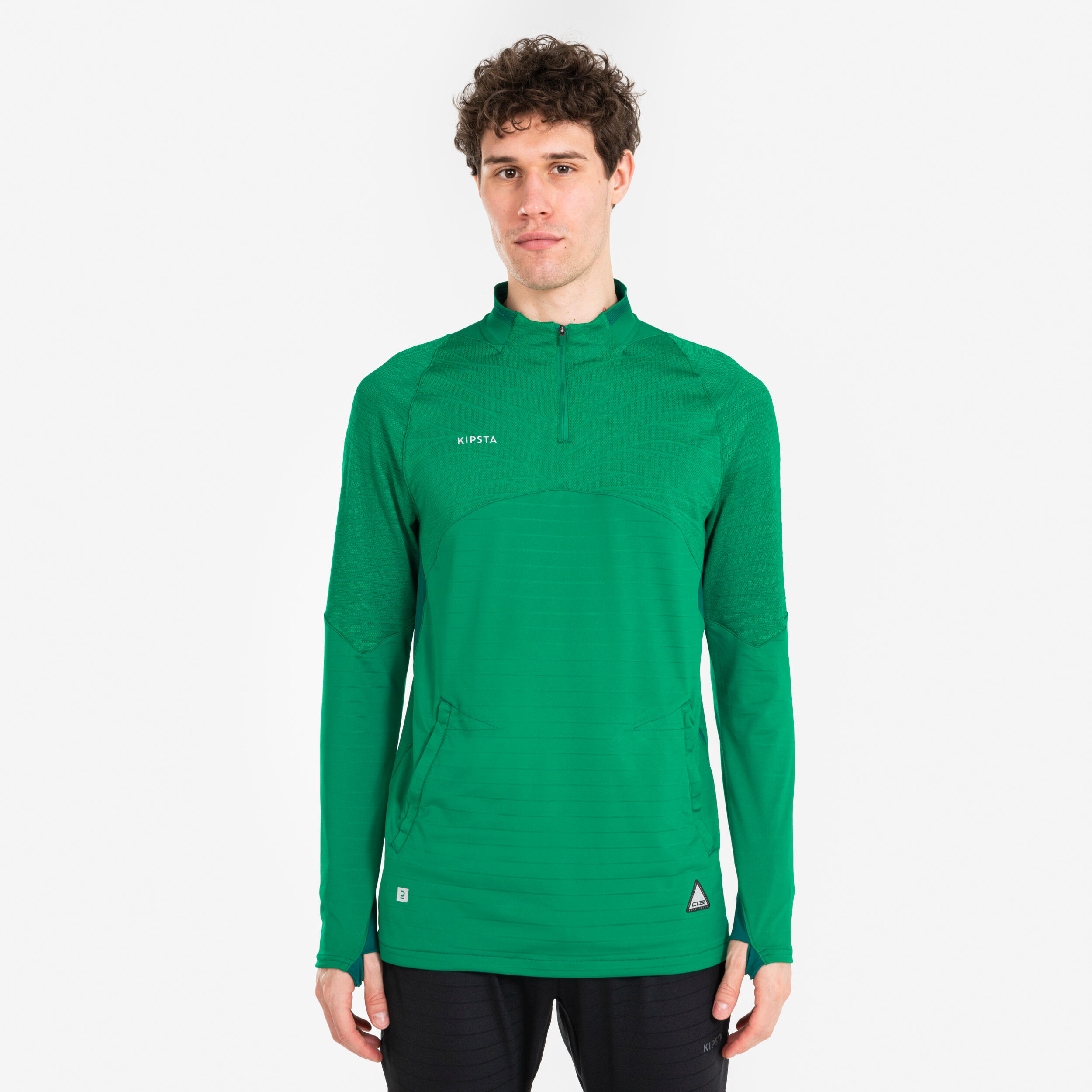 1/2 zip clr adult green