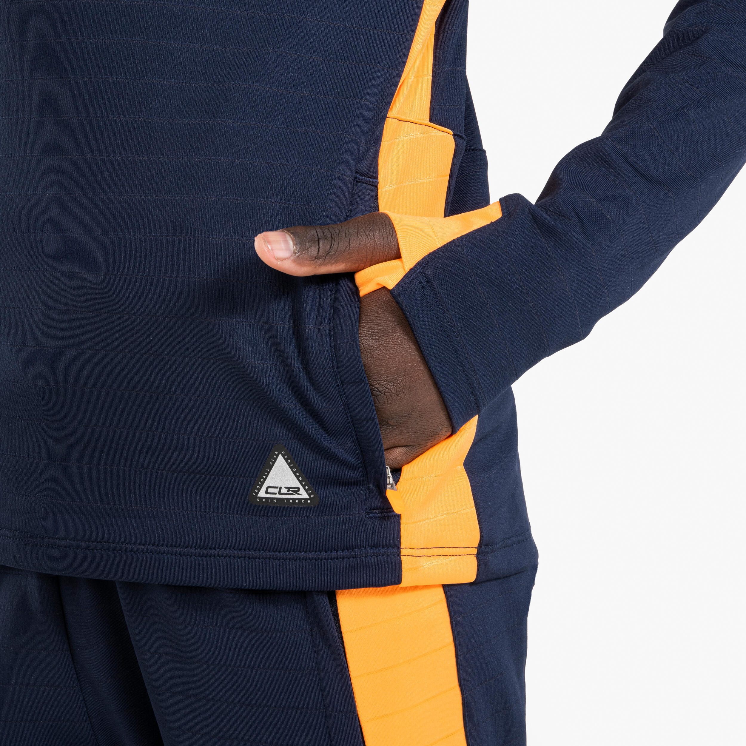 Training top kind CLR navy/oranje 5/6