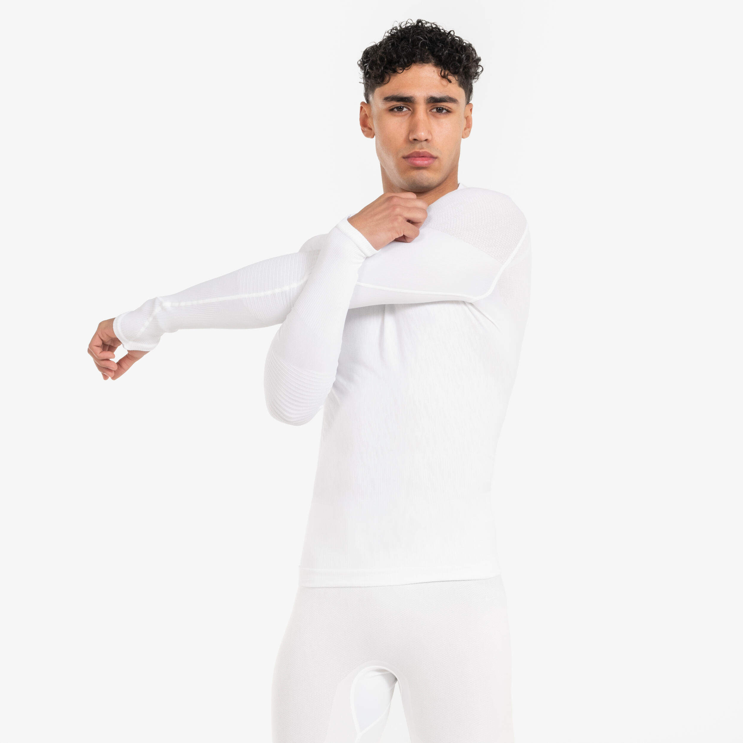 Intimo termico top manica lunga adulto bianco keepdry