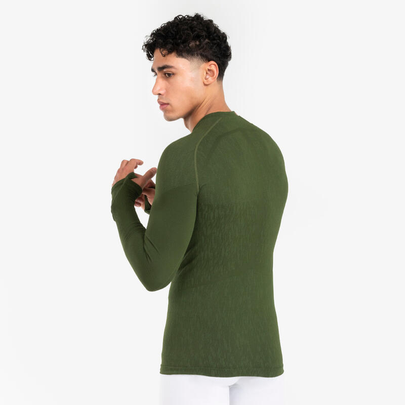 Damen/Herren Funktionsshirt langarm wärmend ‒ Keepdry khaki 