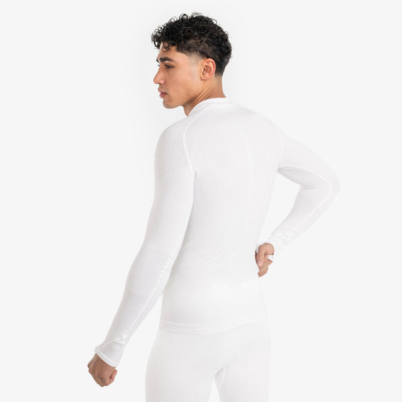 Sous-vetement thermique haut manches longues adulte blanc keepdry