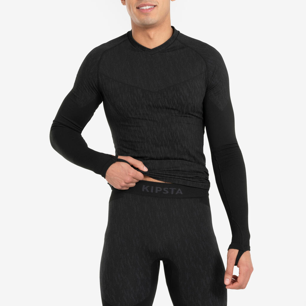 Adult Thermal Base Layer Tights Keepdry - Black