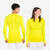 Sous-maillot de foot thermique sans-couture manches longues, Keepdry jaune flu