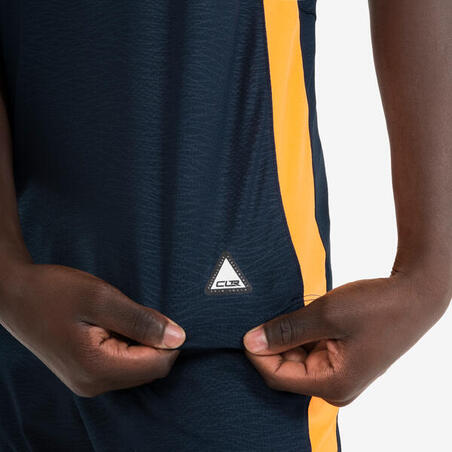 Футболка дитяча CLR для футболу помаранчева/темно-синя