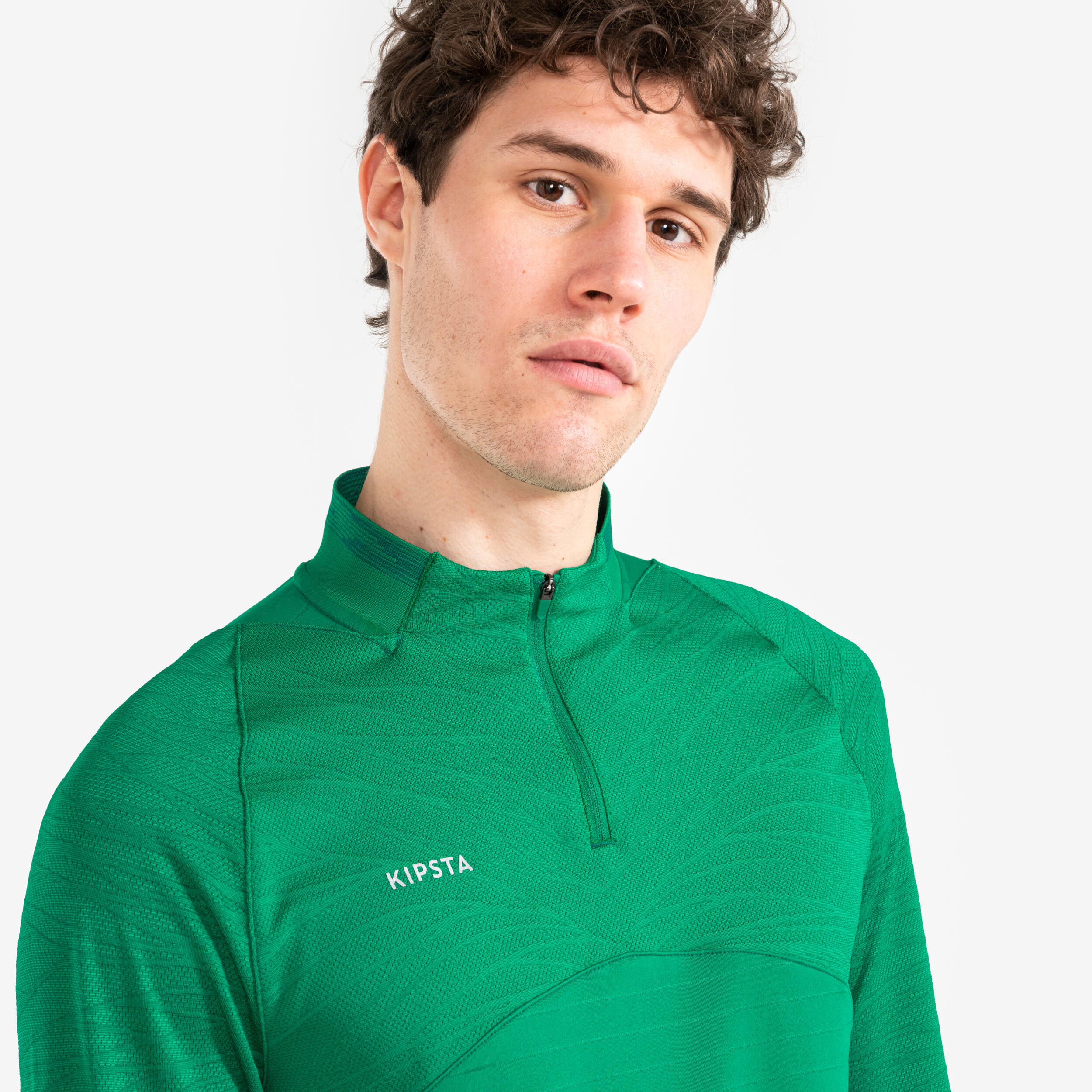 1/2 zip clr adulto verde