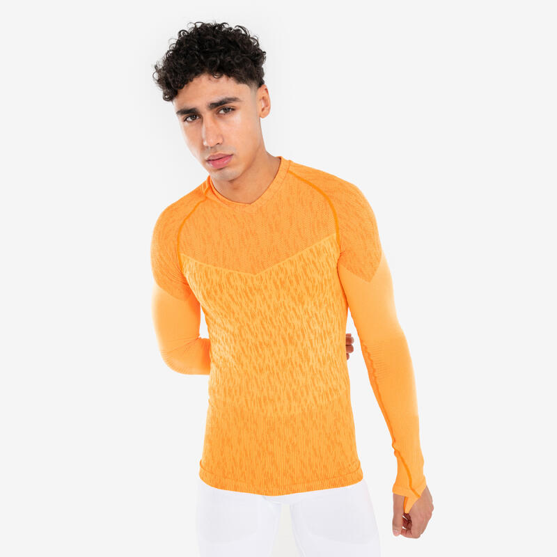 Damen/Herren Funktionsshirt langarm wärmend ‒ Keepdry orange 