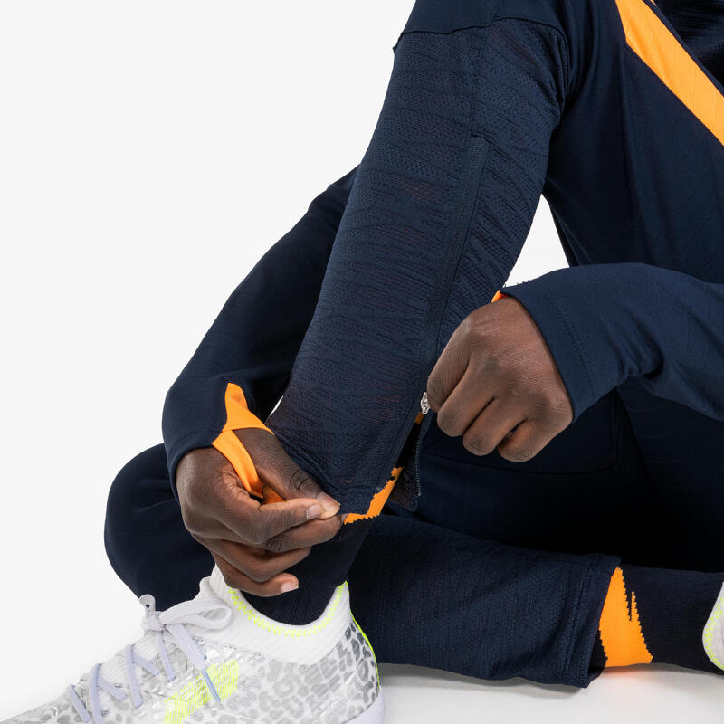 Pantalon de trening Fotbal CLR Bleumarin-Portocaliu Copii 