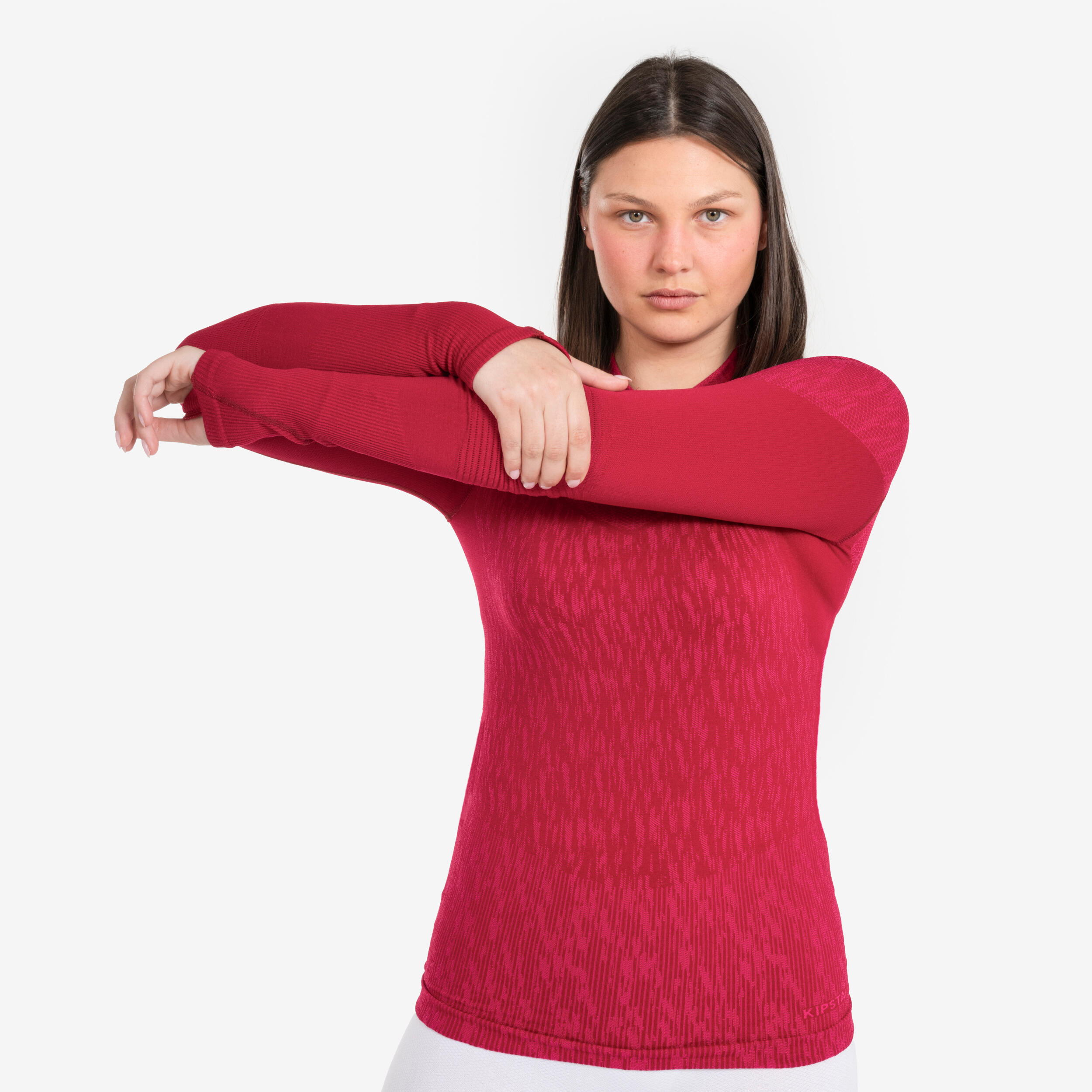 Damen/Herren Fußball Funktionsshirt langarm ‒ Keepdry rosa 2/10