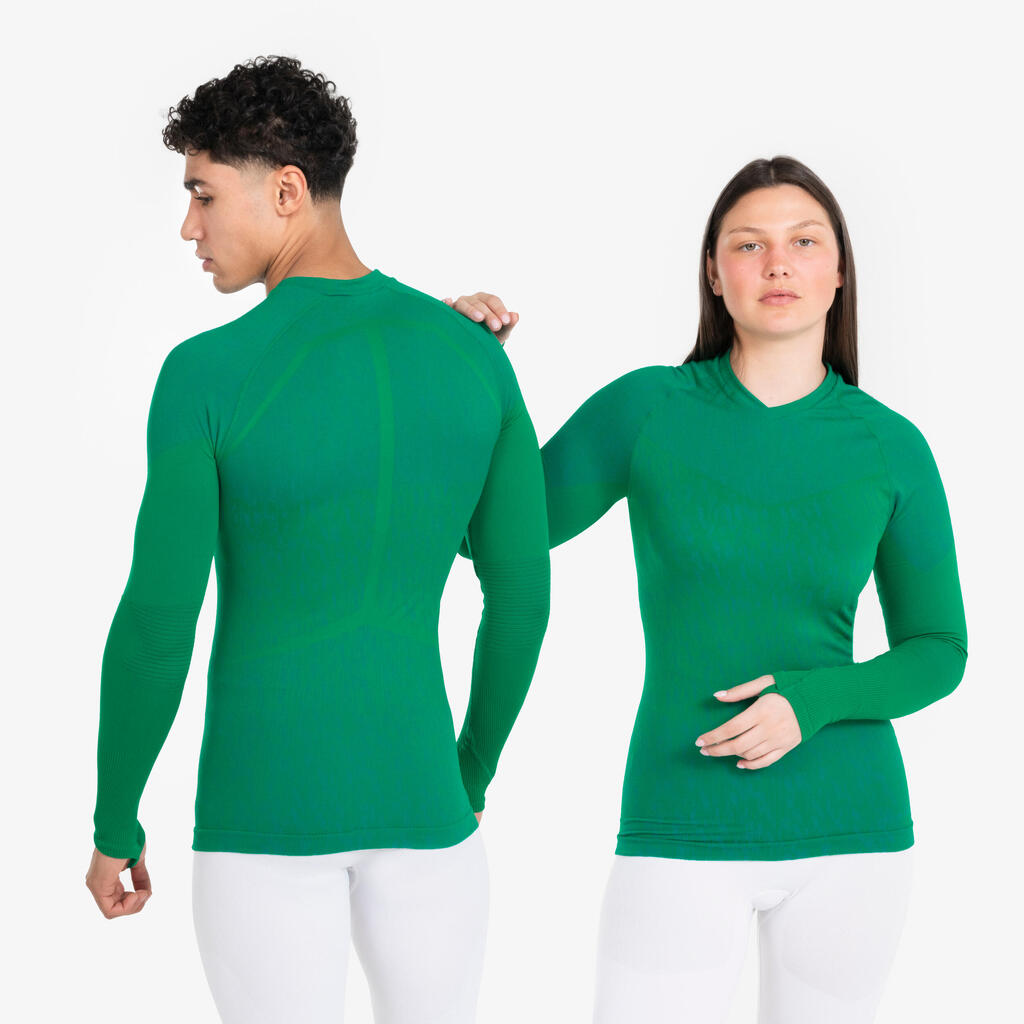 ADULT KEEPDRY LONG-SLEEVED THERMAL UNDERWEAR TOP - GREEN