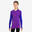 THERMOSHIRT VOOR KINDEREN KEEPDRY 500 LANGE MOUWEN BLAUW/ROZE