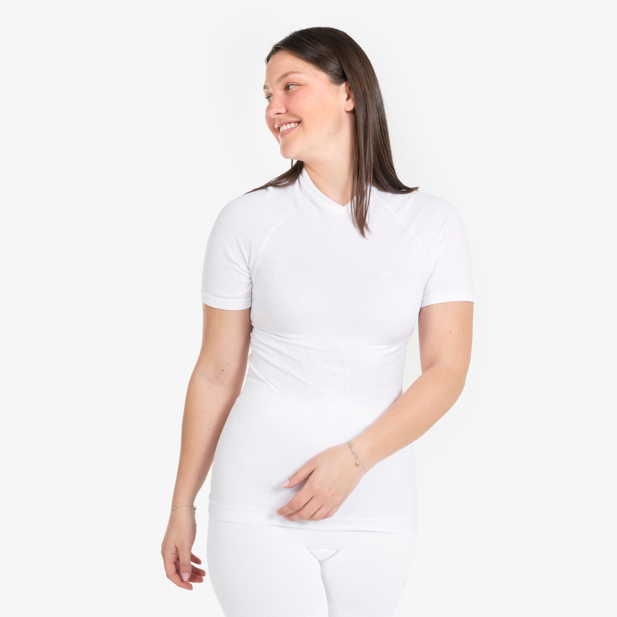 Thermoshirt heren / dames Keepdry korte mouwen wit 4/8