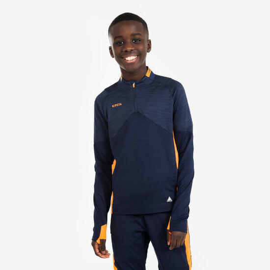 Felpa calcio bambino CLR blu-arancione