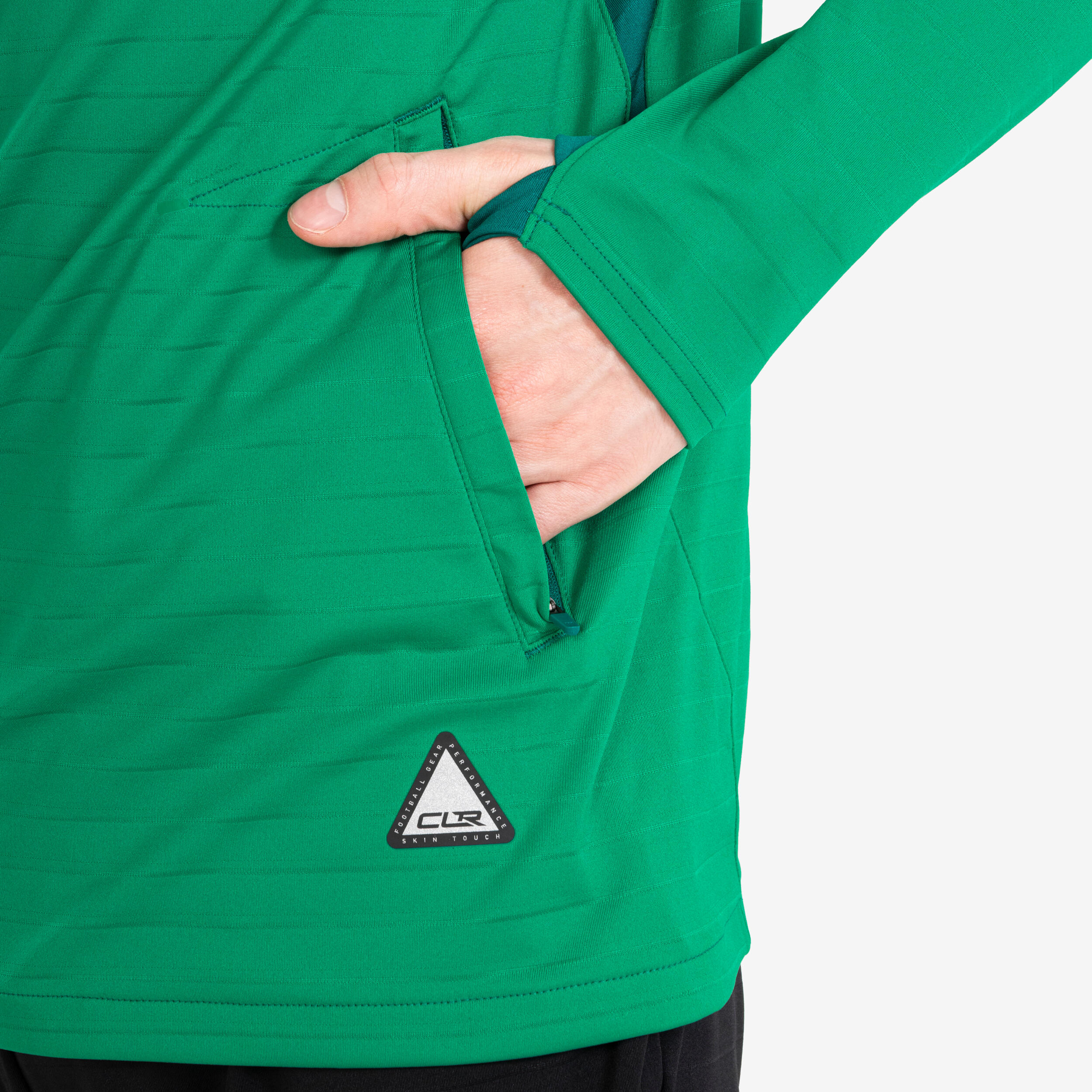 1/2 zip clr adult green