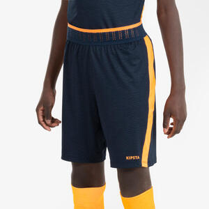 Pantalón corto de fútbol CLR Júnior Azul marino y naranja