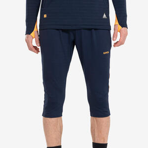 Pantalón de fútbol CLR 3/4 Marino y naranja