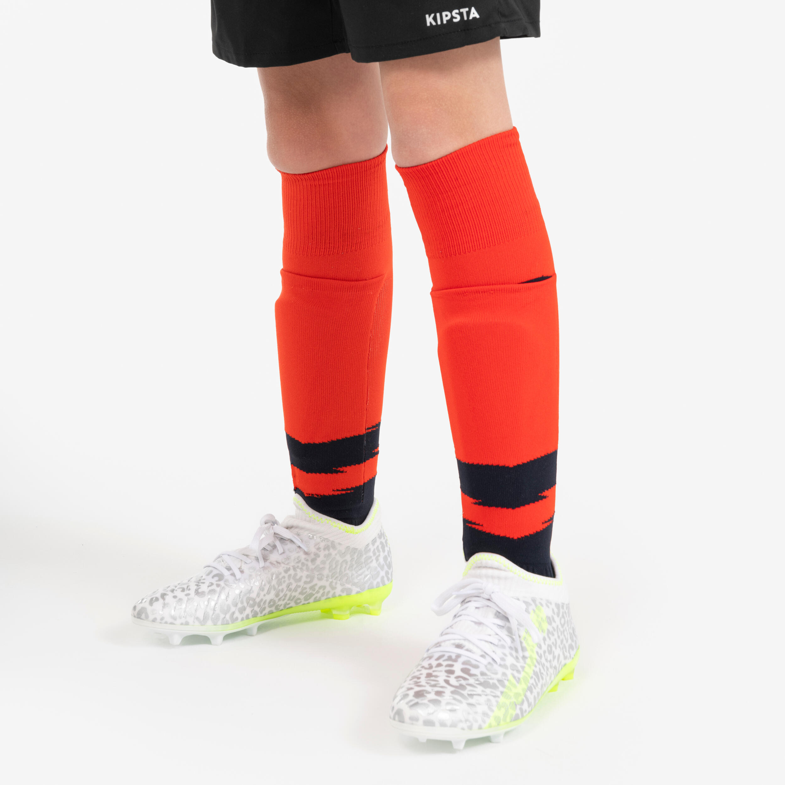 Kids' Football Socks Easy Pocket Red