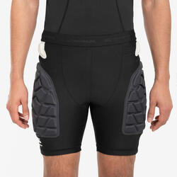 Sous-short de protection rugby homme - R500 Noir Jaune