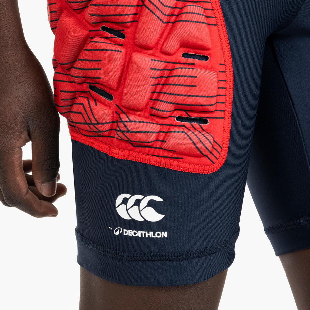 Kids' Protective Rugby Undershorts R500 - Blue