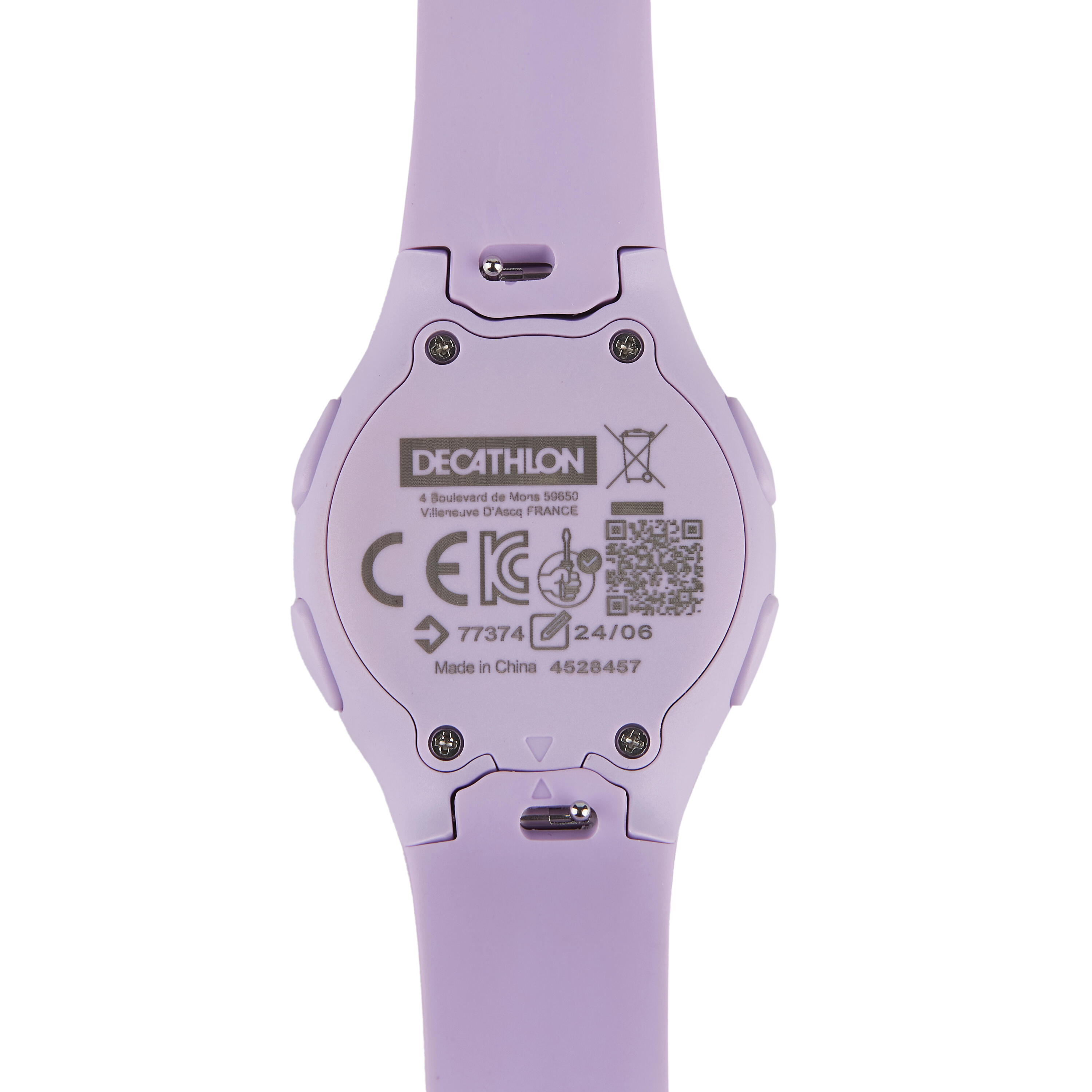 Ceas Cronometru Alergare W200 S Mov lavandă 7/8