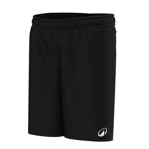 Kids' Football Shorts Essential Black Decathlon