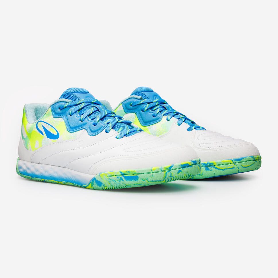Buty do piłki nożnej halowej jr Kipsta Eskudo Pro skórzane 23/24 Pack Tropical