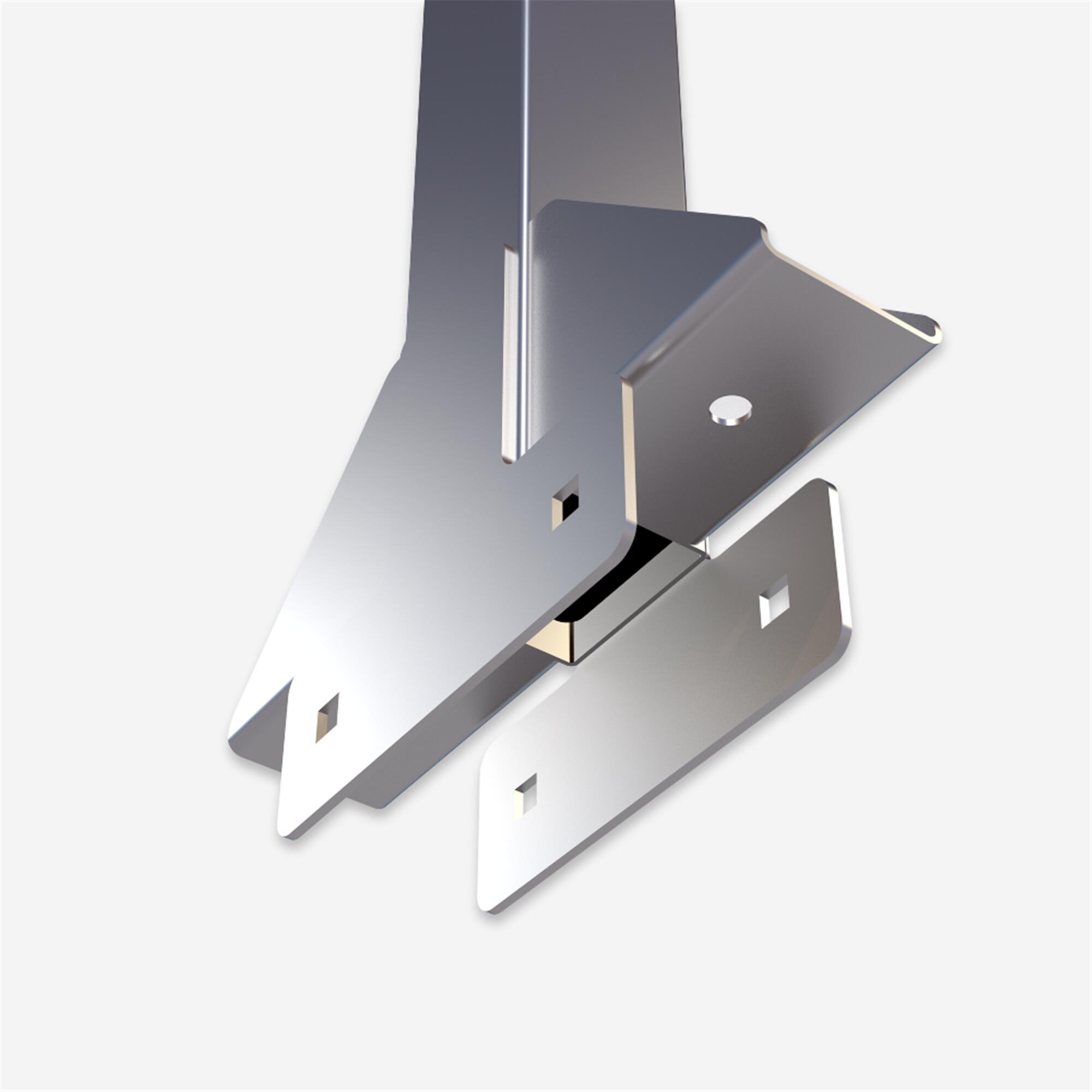 MONTANT BAS GAUCHE - PIÈCE DÉTACHÉE MUSCULATION POUR RACK PLIABLE 120 Kg 3/9