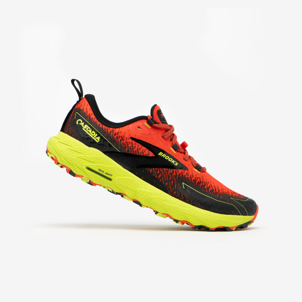 BROOKS CASCADIA 18 MEN'S TRAIL RUNNING SHOE - RED