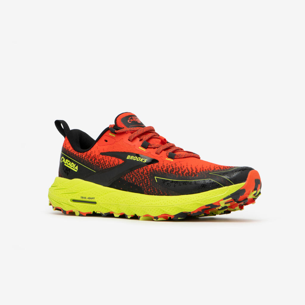 BROOKS CASCADIA 18 MEN'S TRAIL RUNNING SHOE - RED