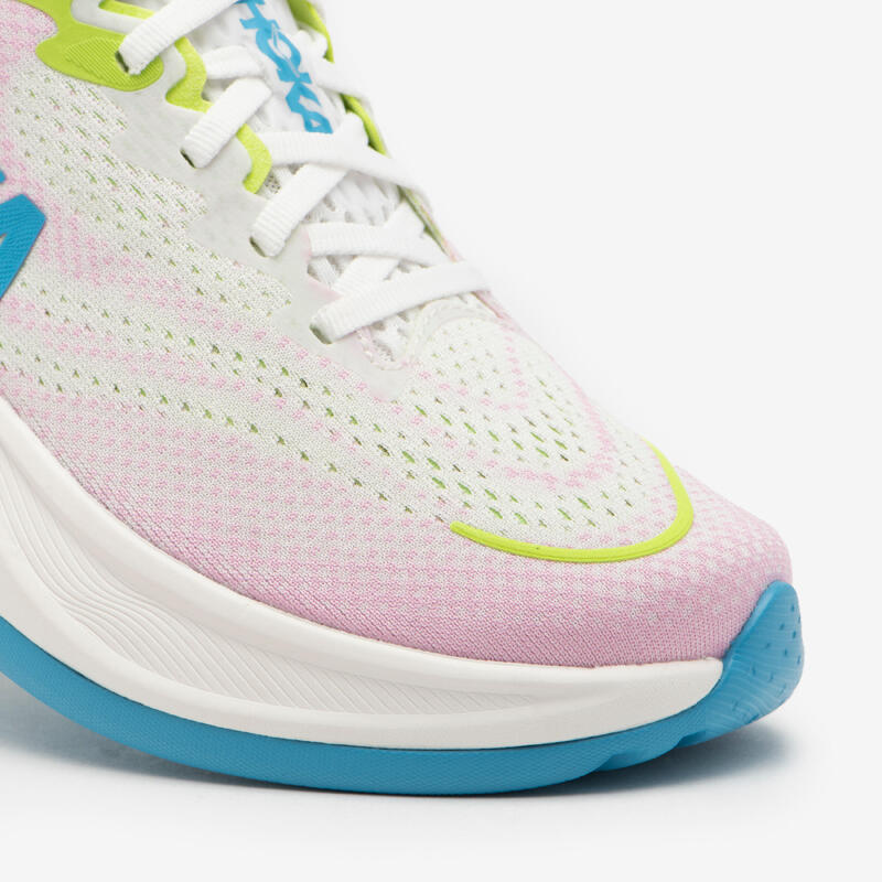 Chaussures de Running Femme, Hoka Rincon 4 Blanche Rose
