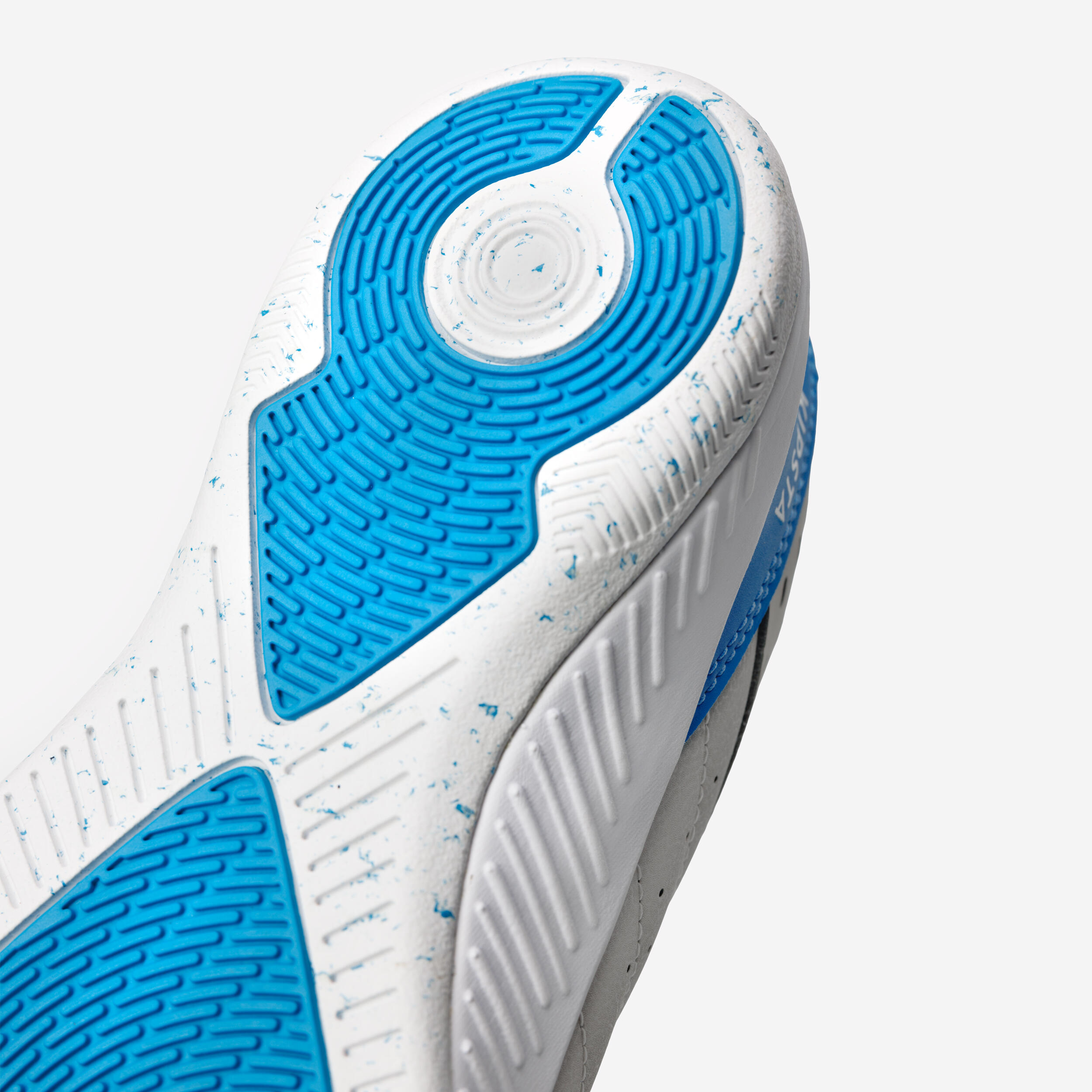 Zaalvoetbalschoenen kind Eskudo 500 beige/blauw 5/6
