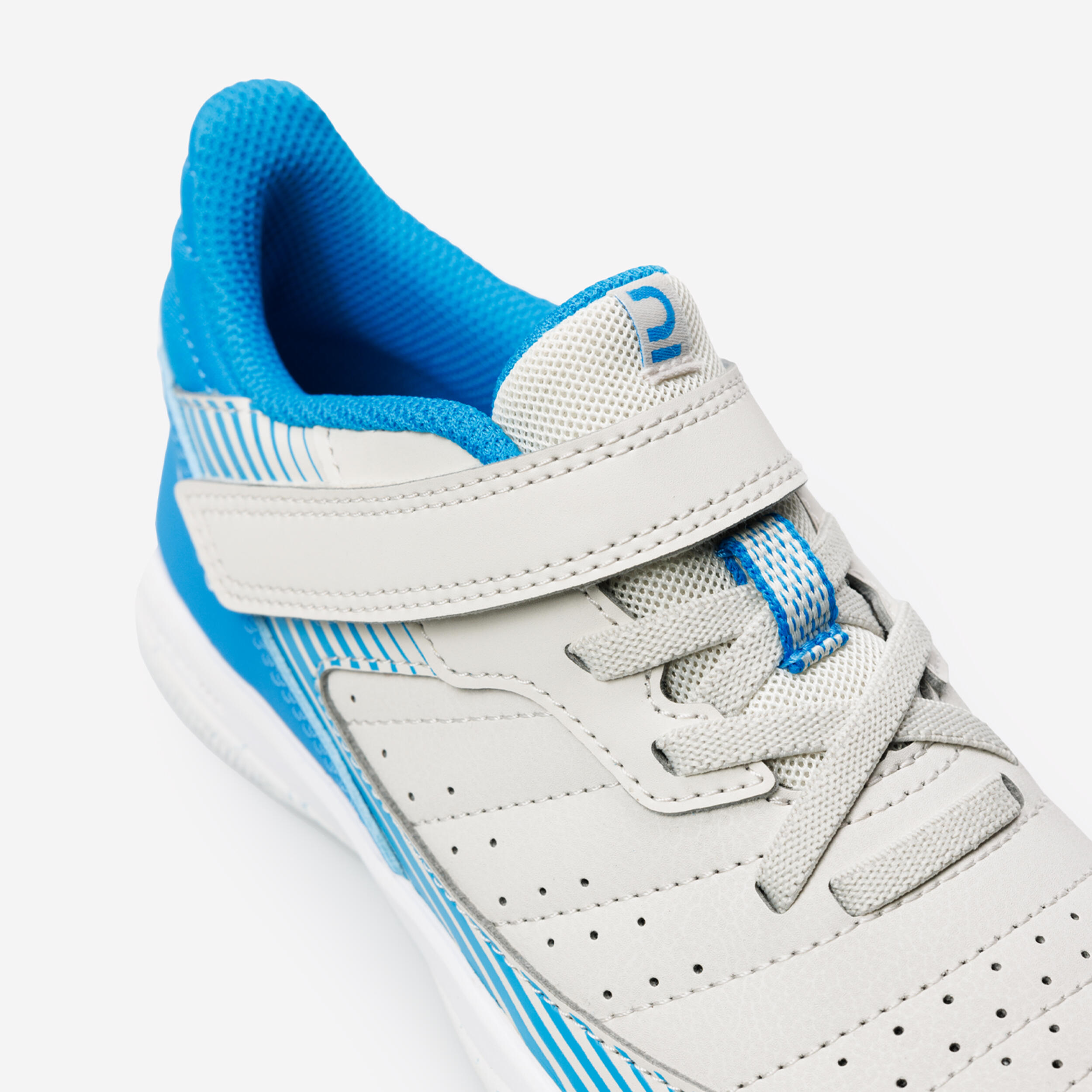 Chaussures de Futsal ESKUDO 500 KD beige bleu 4/6
