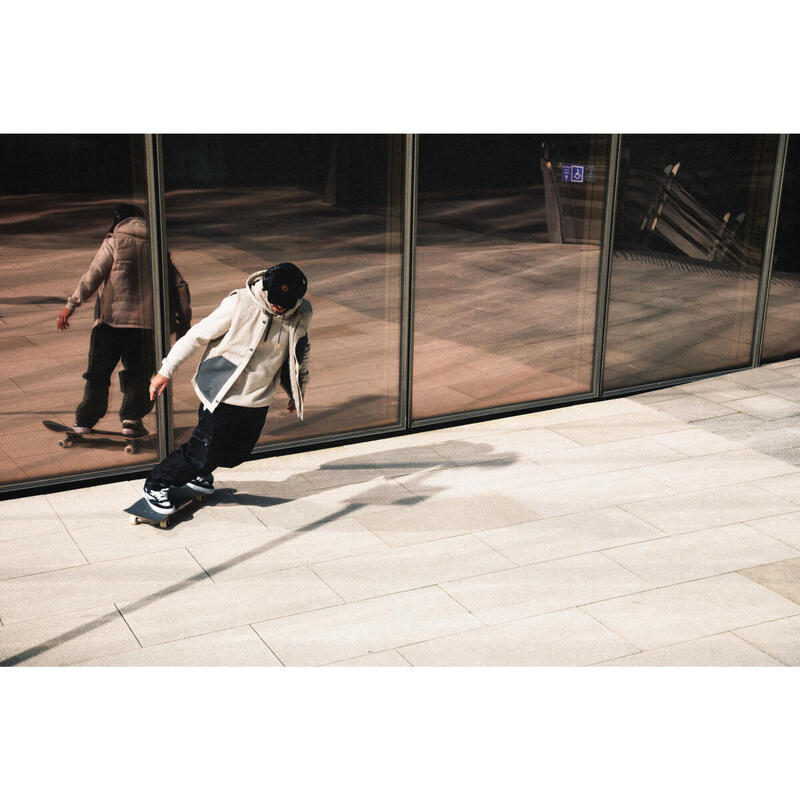 Pantalon de skate Chino Cargo DAMESTOY noir coutures blanches