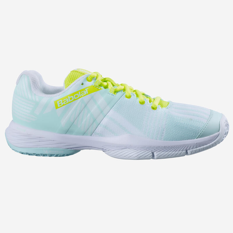 Zapatillas de pádel Mujer - Babolat Sensa 24 blanco amarillo