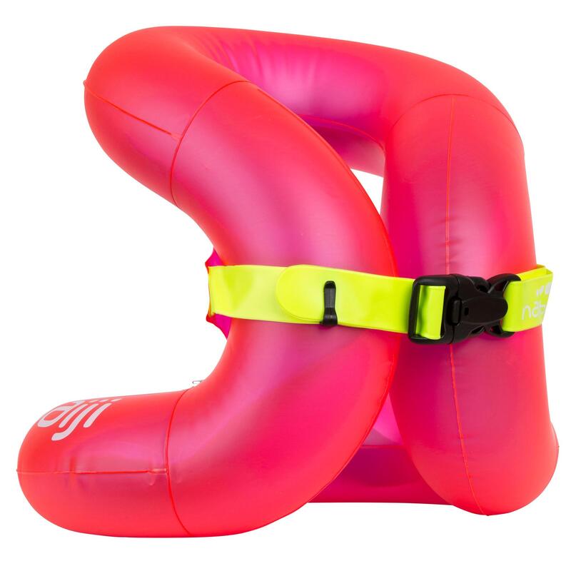 游泳充氣式背心18-30 kg－粉紅色