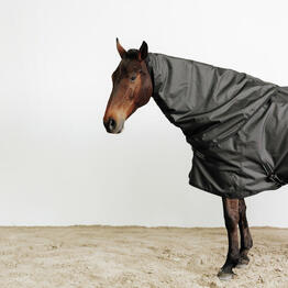 Couvre cou Cheval imperméable 0 gr - Allweather light noir