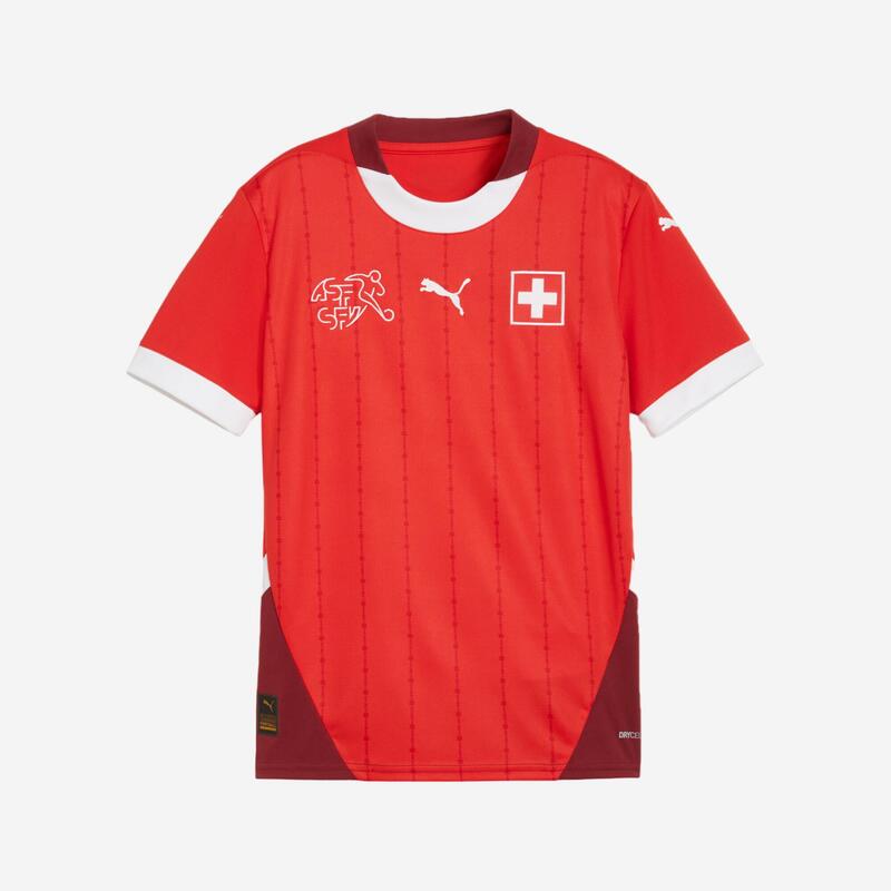 Koszulka piłkarska domowa dla dzieci Puma Szwajcaria 2024