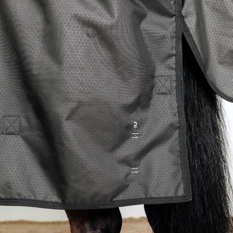 Couverture équitation imperméable 1200D Cheval et Poney - Allweather Combo noir