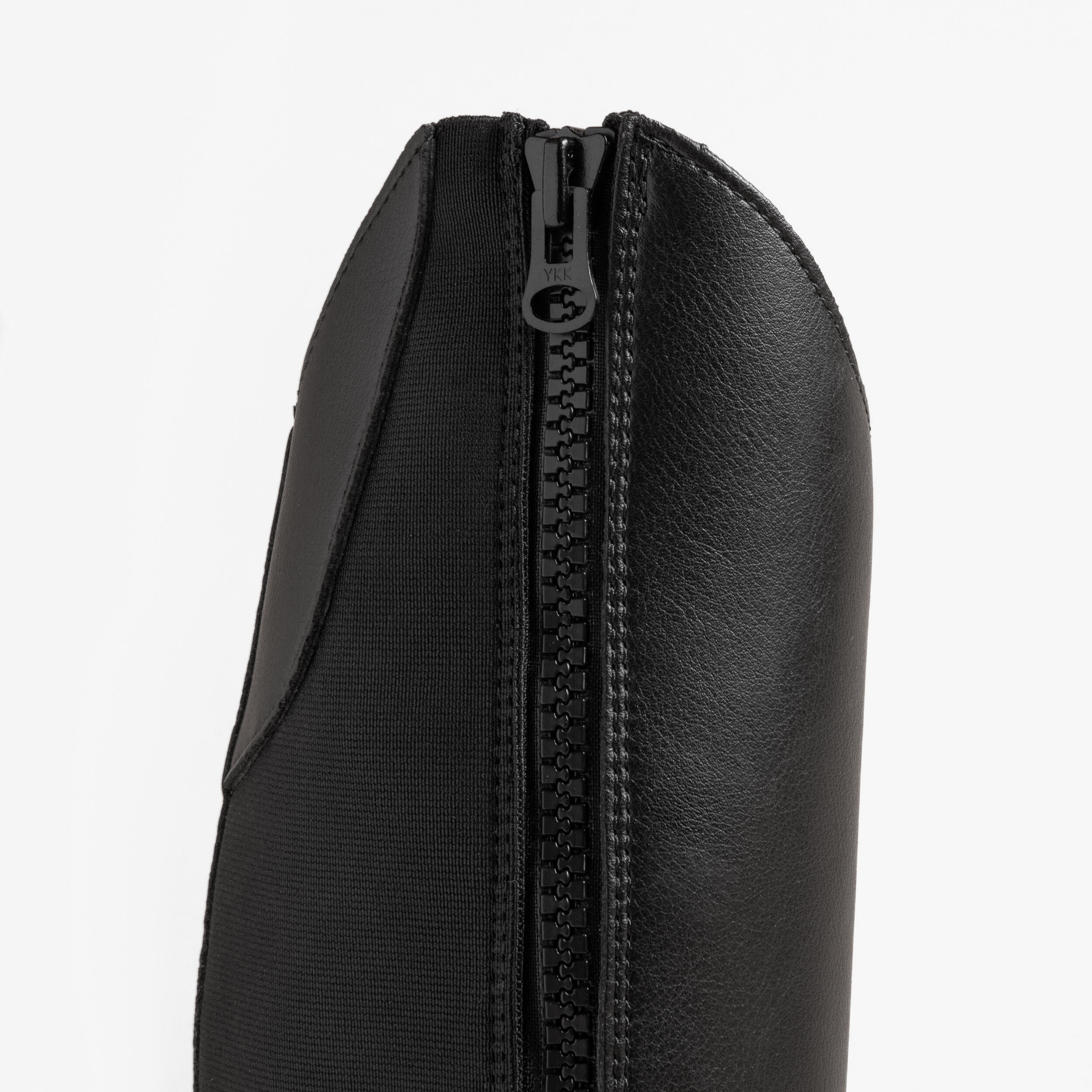 Adult Synthetic Horse Riding Long Boots 500 - Black